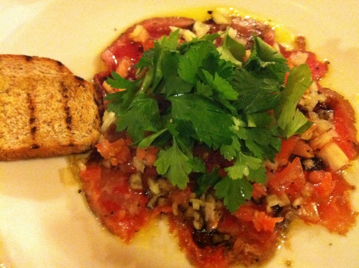 ורד הגליל חדר אוכל קרפצ'יו