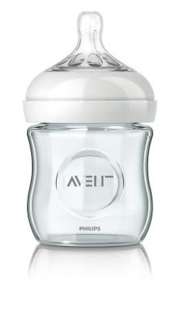 פיליפס אוונט משיקה בקבוק נטורל מזכוכית מחוסמת בדרגת ניקיון רפואית Philips Avent