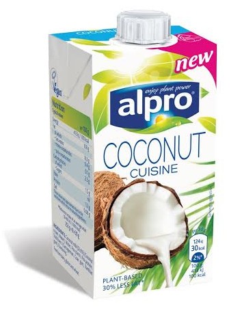 חדשים ובריאים על המדף שמנת מחלב קוקוס אלפרו alpro