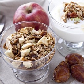 אופק חדש - ייבוא מוצרים לאורח חיים בריא מתכון גרנולה כוסמת