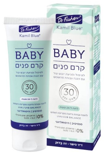 חדש מד"ר פישר: סדרת קמיל בלו קרמי פנים לתינוקות
