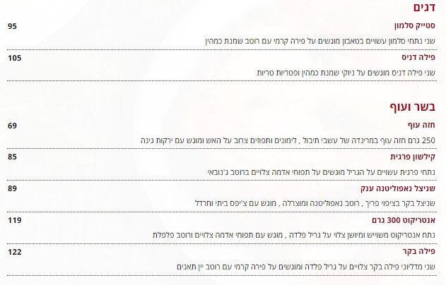 תפריט חדש למסעדת סילו בחולון Silo