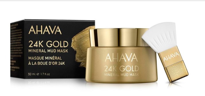 חדש מ- AHAVA מסכת זהב 24K ובוץ מינרלי 24K Gold Mineral Mud Mask