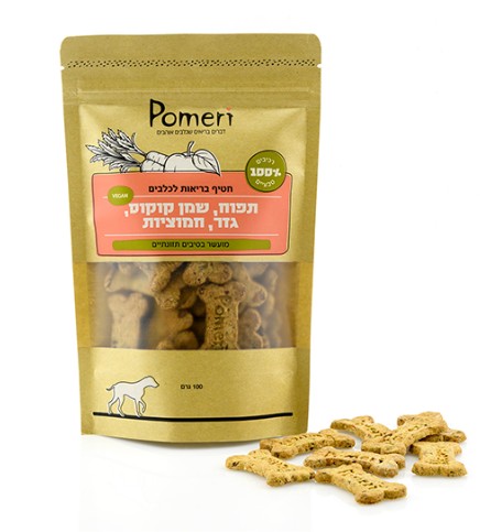 חטיף תפוח, שמן קוקוס, גזר, חמוציות VEGAN Pomeri