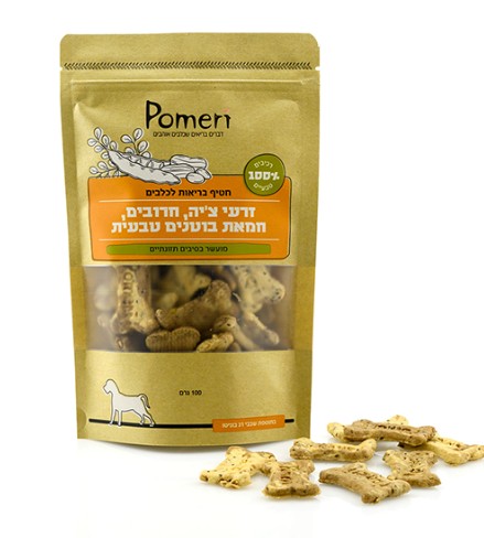 חטיף זרעי צ'יה, חרובים, חמאת בוטנים טבעית Pomeri