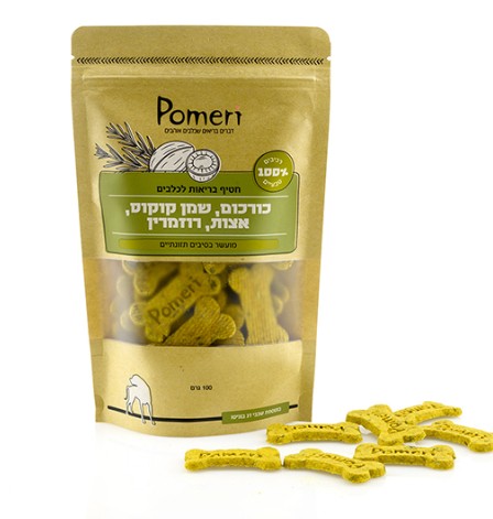 חטיף כורכום, שמן קוקוס, אצות, רוזמרין Pomeri