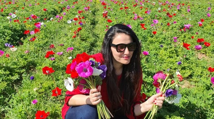 קטיף כלניות במשק רמי קנטור ברמת השרון הדר אוקנין הדרלינג