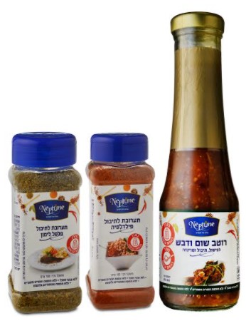 נפטון רוטב שום ודבש תערובת פלפל לימון תערובת פילדלפיה