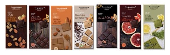 שוקולד אורגני טבעוני משובח בשילוב מזונות על בנג'מיסימו